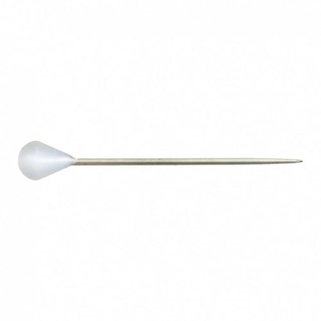 4/0 x 50mm Plastic Headed Upholstery Pin  White