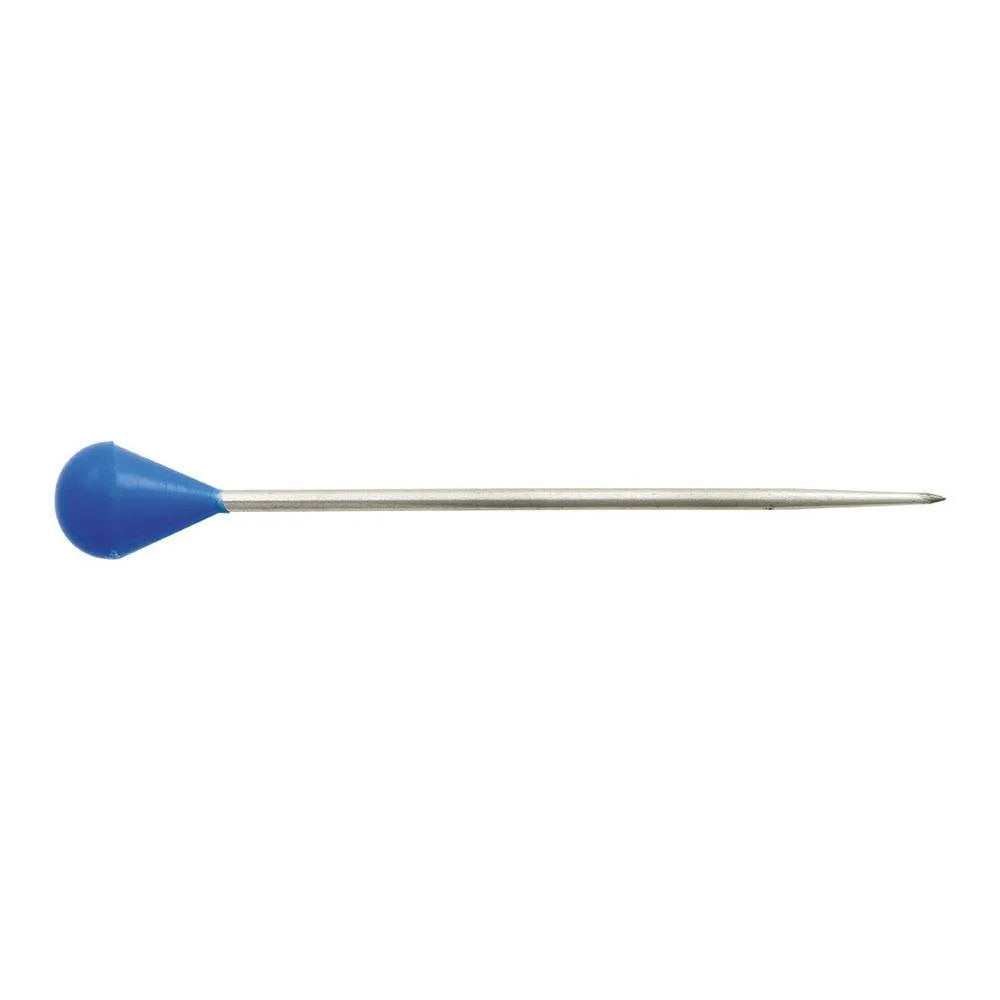 4/0 x 50mm Plastic Headed Upholstery Pin  Blue