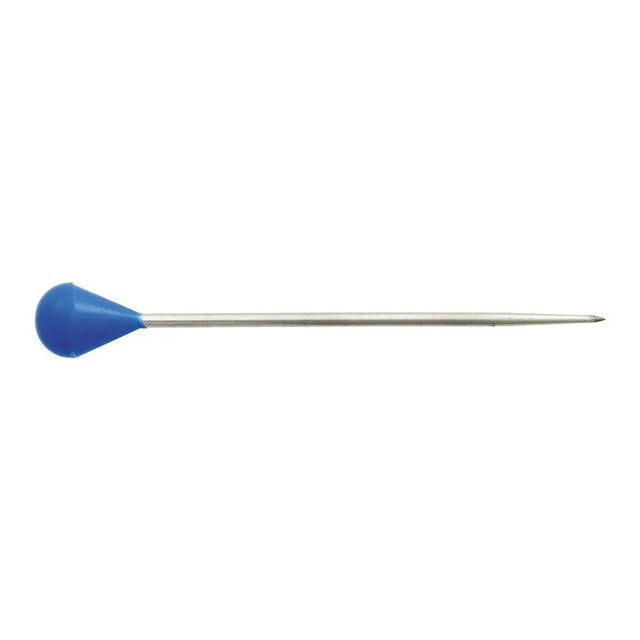 4/0 x 50mm Plastic Headed Upholstery Pin  Blue