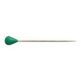 4/0 x 50mm Plastic Headed Upholstery Pin  Green
