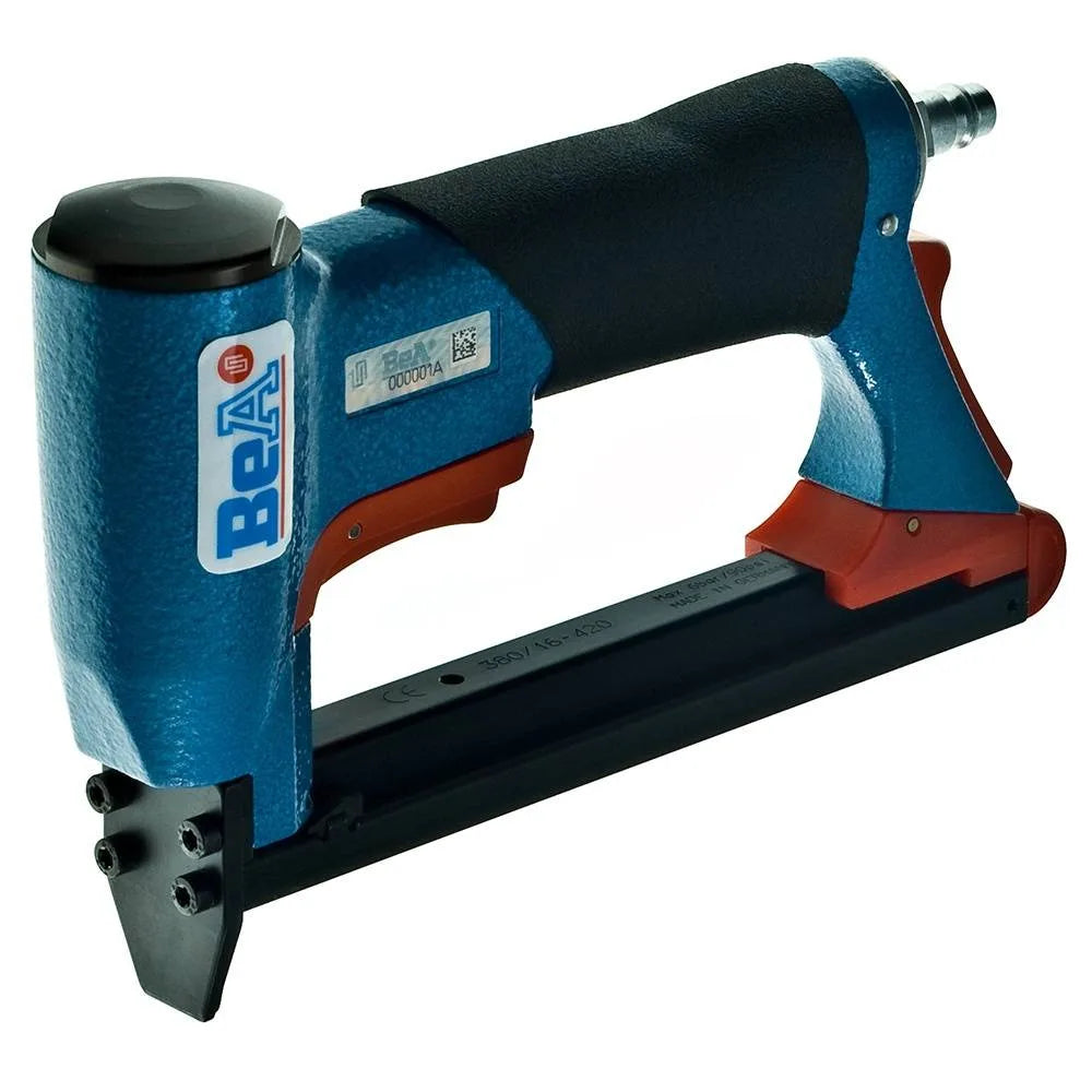 Bambi 50 Ltr Standard Double Pump Silent Air Compressor Kit  with wheels and BeA Single Shot Staple Gun
