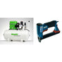 Bambi 24 Ltr Standard Silent Air Compressor Kit  with BeA Staple Gun