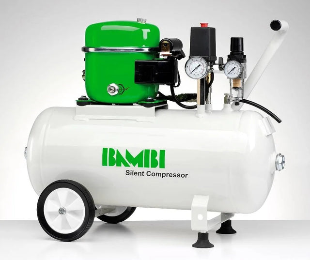 Bambi 24 Ltr Standard Silent Air Compressor  with wheels