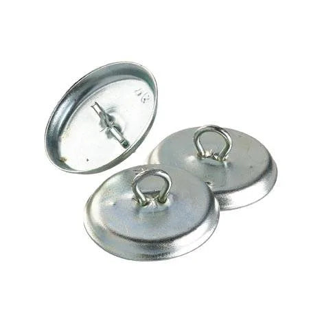 Button Wire Loop Backs No.24 UK  Pack 100