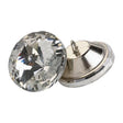 16mm Clear Glass Crystal Button  Pack 10