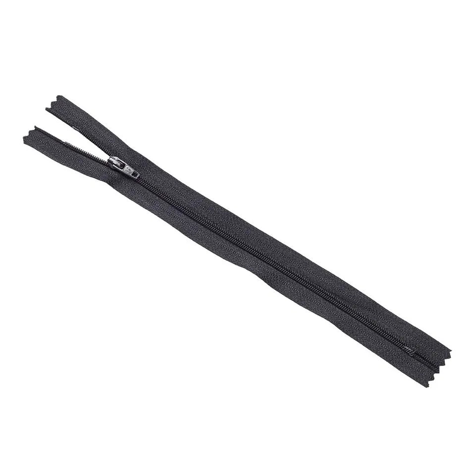No.3 Black Closed End Zips 23cm (9 inch)  1 piece