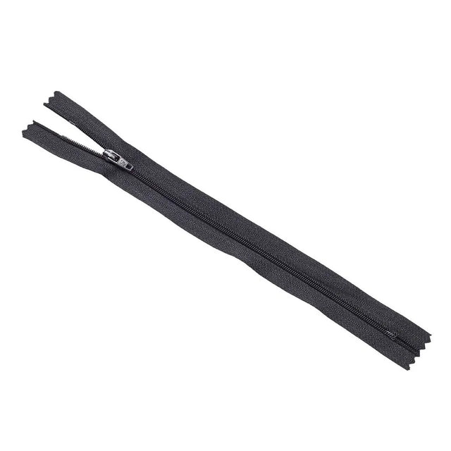 No.3 Black Closed End Zips 23cm (9 inch)  1 piece