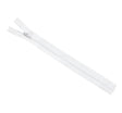 No.3 White Closed End Zips 41cm (16 inch)  1 piece