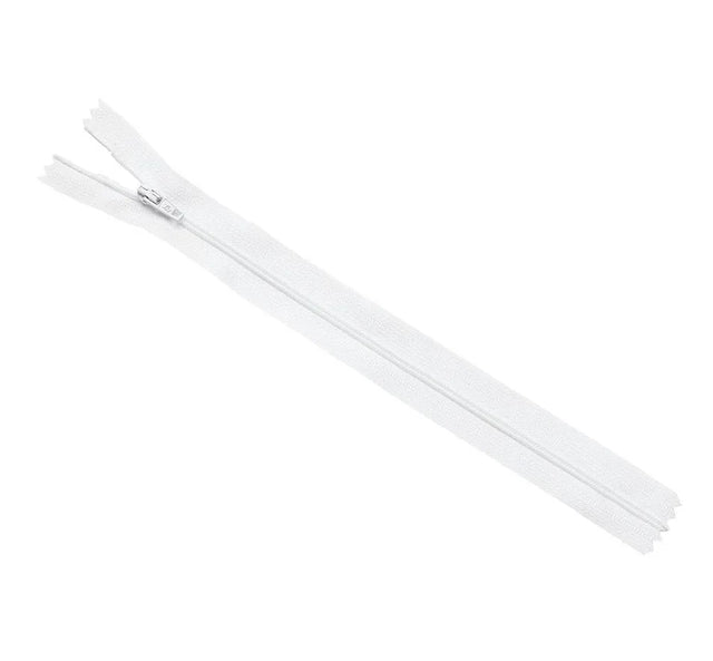 No.3 White Closed End Zips 36cm (14 inch)  1 piece
