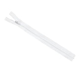 No.3 White Closed End Zips 18cm (7 inch)  1 piece