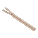No.3 Beige Closed End Zips 13cm (5 inch)  1 piece
