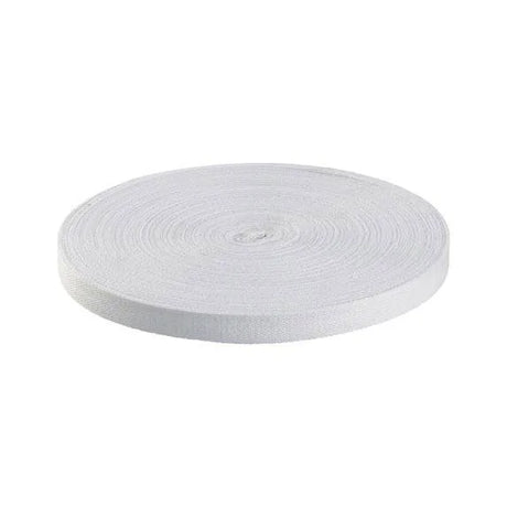 13mm White Cotton India Tape  50m Reel