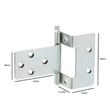 50mm Cranked Hinge  Zinc Plated