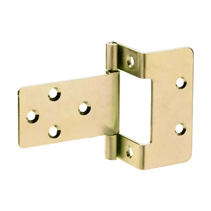 50mm Cranked Hinge  Brass Plated
