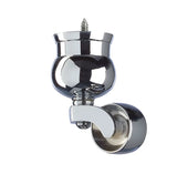Chrome Cauldron Castor with Screw Fix  1 1/4 inch (32mm)