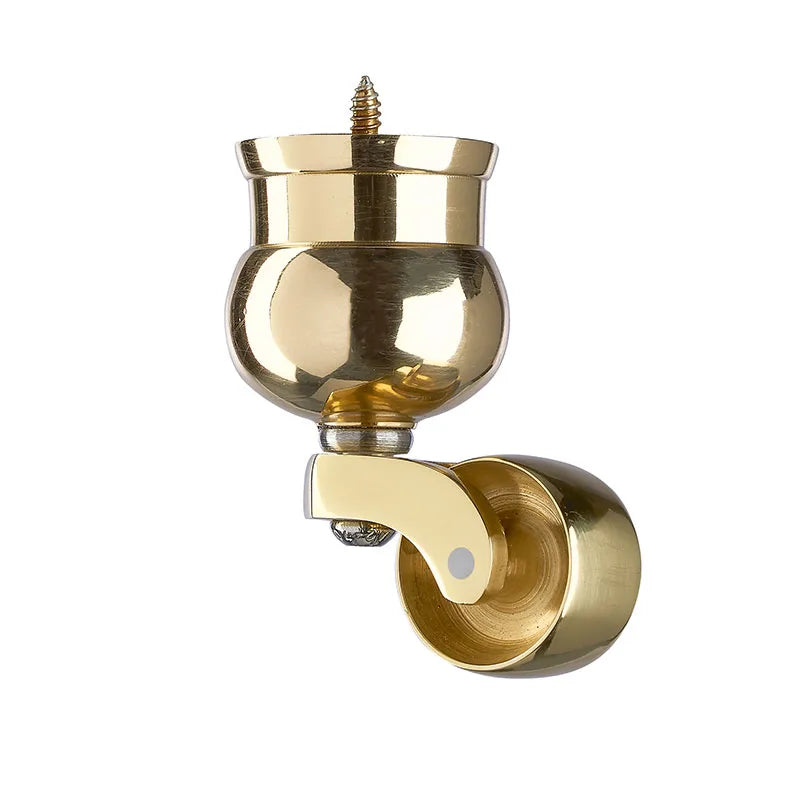 Brass Cauldron Castor with Separate Screw  1 1/4 inch (32mm)