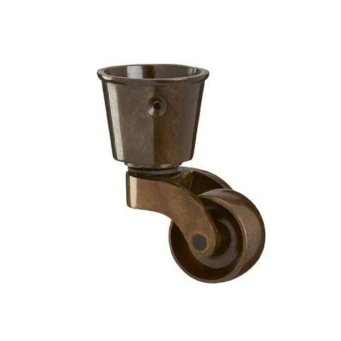 Antique Finish Brass Castor  1 1/4 inch (32mm) Including Screws