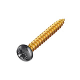 Black Nickel Finish Brass Round Cup Castor with Separate Screw  1 1/4 inch (32mm)