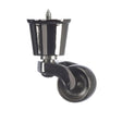 Black Nickel Finish Brass Round Cup Castor with Separate Screw  1 1/4 inch (32mm)