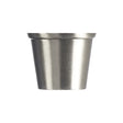 Stainless Steel Finish Brass Round Cup Cap  1 1/4 inch (32mm)