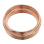 Rose Gold Finish Brass Round Ferrule  1 1/4 inch (32mm)