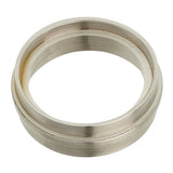 Stainless Steel Finish Brass Round Ferrule  1 1/4 inch (32mm)