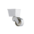 Chrome Finish Brass Square Cup Castor  1 3/4 inch(45mm)