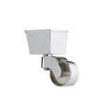 Chrome Finish Brass Square Cup Castor  1 3/4 inch(45mm)