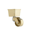 Brass Square Cup Castor  1 3/4 inch (45mm)