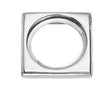 Chrome Finish Brass Square Ferrule  1 1/4 inch (32mm)