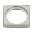 Stainless Steel Finish Brass Square Ferrule  1 1/4 inch (32mm)