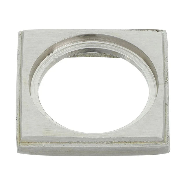 Stainless Steel Finish Brass Square Ferrule  1 1/4 inch (32mm)
