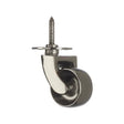 Black Nickel Finish Brass Screw Plate Castor  1 1/4 inch (32mm)