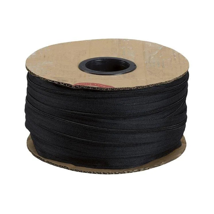 No.5 Black Continuous Zipping  1 metre