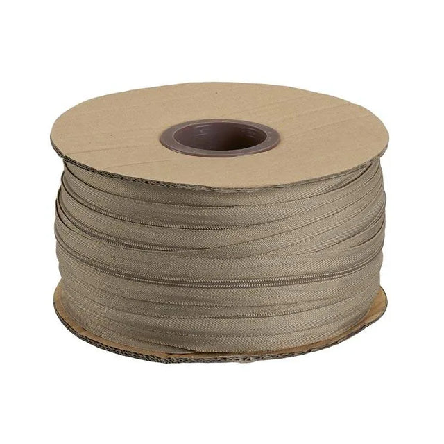 No.5 Beige Continuous Zipping  1 metre