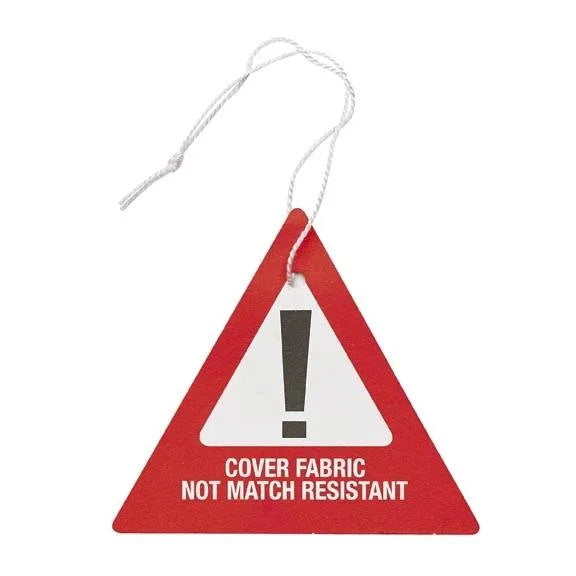 Swing Label  Fire Safety Red Triangle