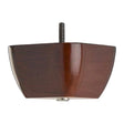 Wooden Sofa Foot 70mm X 115mm  Mahogany Finish Square Foot