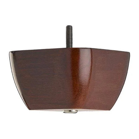 Wooden Sofa Foot 70mm X 115mm  Mahogany Finish Square Foot