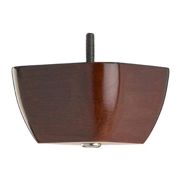 Wooden Sofa Foot 70mm X 115mm  Mahogany Finish Square Foot