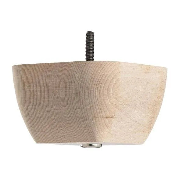Wooden Sofa Foot 70mm x 115mm  Raw Finish Square Foot