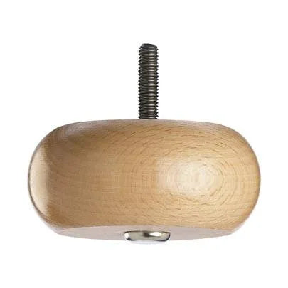 Wooden Sofa Foot (Bun Foot) 43mm x 85mm  Natural Finish