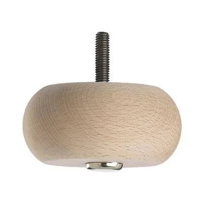 Wooden Sofa Foot (Bun Foot) 43mm x 85mm  Raw Finish