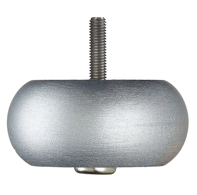 Hand Painted Wooden Sofa Foot (Bun Foot) 43mm x 85mm  Silver Shimmer
