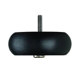 Hand Painted Wooden Sofa Foot (Bun Foot) 40mm x 110mm  Black Carbon
