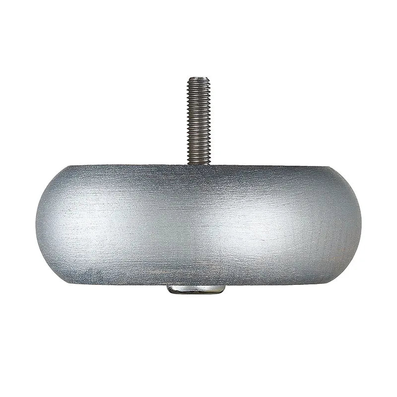 Hand Painted Wooden Sofa Foot (Bun Foot) 40mm x 110mm  Silver Shimmer