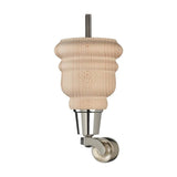 Raw Finish Turned Wooden Sofa Leg  D-E0114R