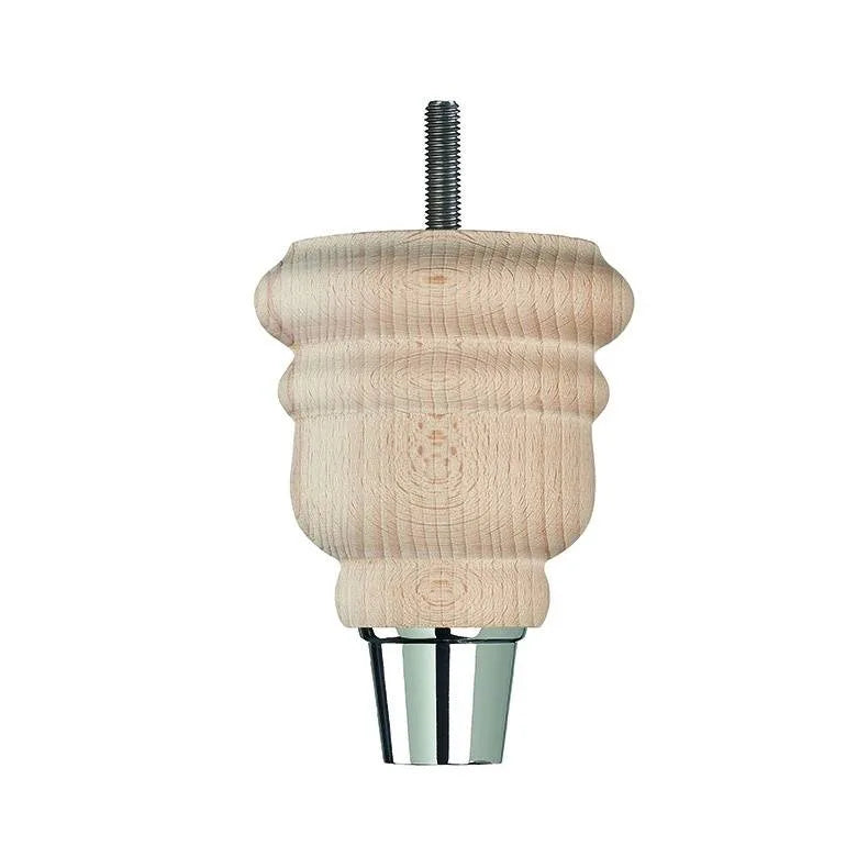 Raw Finish Turned Wooden Sofa Leg  D-E0114R