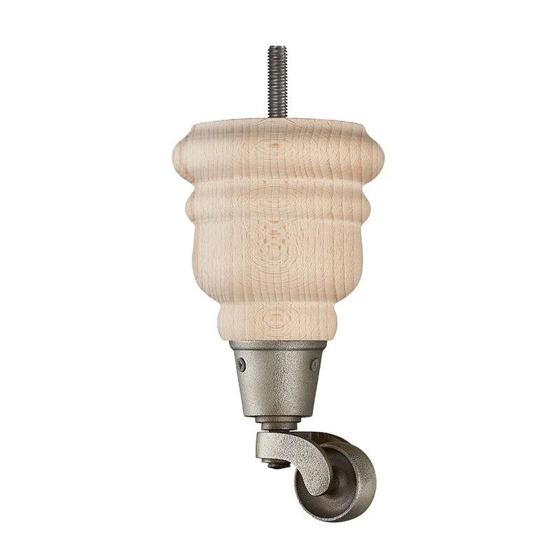 Raw Finish Turned Wooden Sofa Leg  D-E0114R