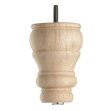 Wooden Sofa Leg 125mm x 90mm  Raw Finish