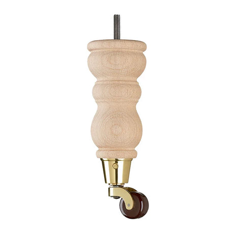 Raw Finish Turned Wooden Sofa Leg  D-E0204R